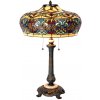 Vitráž stolná lampa do obývačky Ø47*71 Vitráž stolná lampa do obývačky Ø47*71
