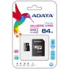 ADATA Premier microSDXC 64GB UHS-I C10 s adaptérom - Výkon a odolnosť (AUSDX64GUICL10-RA1) ADATA Premier microSDXC 64GB UHS-I C10 s adaptérom - Výkon a odolnosť (AUSDX64GUICL10-RA1)