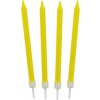 Tortové sviečky 10/10, žlté, 8.6 cm Tortové sviečky 10/10, žlté, 8.6 cm