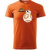 Sablio Tričko s potlačou Star Wars BB-8 s textom - oranžové M Sablio Tričko s potlačou Star Wars BB-8 s textom - oranžové M