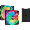 Corsair iCUE QL140 RGB 140 mm PWM Dual Fan Kit + Lighting Node CORE CO-9050100-WW Corsair iCUE QL140 RGB 140 mm PWM Dual Fan Kit + Lighting Node CORE CO-9050100-WW