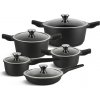Čierna 10 kusová sada hrncov Čierna 10 kusová sada hrncov