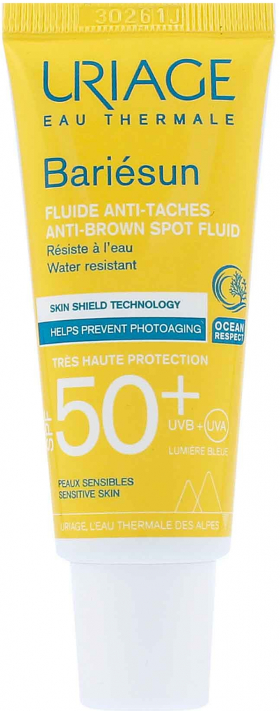 Uriage Bariésun Anti-Brown Spot Fluid SPF50+ ukľudňujúca emulzia pre suchú atopickú pokožku 40 ml