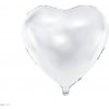 PartyDeco Fóliový balón Srdce biele 45 cm (Vhodné pre plnenie vzduchom aj héliom.) PartyDeco Fóliový balón Srdce biele 45 cm (Vhodné pre plnenie vzduchom aj héliom.)