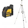 DeWALT DW088KTRI - Krížový laser samonivelačný, červený, 15/50m, kufor + statív DeWALT DW088KTRI - Krížový laser samonivelačný, červený, 15/50m, kufor + statív