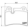 BREMBO Sada brzdových platničiek kotúčovej brzdy P85111 BREMBO Sada brzdových platničiek kotúčovej brzdy P85111