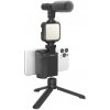 Digipower Follow Me Vlogging Kit Kompletní Sada pro Vlogování s Mikrofonem, LED Světlem a Stativem Digipower Follow Me Vlogging Kit Kompletní Sada pro Vlogování s Mikrofonem, LED Světlem a Stativem
