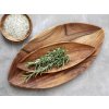 Chic Antique Drevený podnos v tvare listu z akáciového dreva Laon - 40*20*2,5cm - Chic Antique Chic Antique Drevený podnos v tvare listu z akáciového dreva Laon - 40*20*2,5cm - Chic Antique