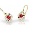 Cutie Jewellery Zlaté detské náušnice C2178-10-X-1 červená Cutie Jewellery Zlaté detské náušnice C2178-10-X-1 červená