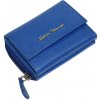 Sylvia Belmonte modrá dámska kožená peňaženka 11 x 9 cm Sylvia Belmonte modrá dámska kožená peňaženka 11 x 9 cm