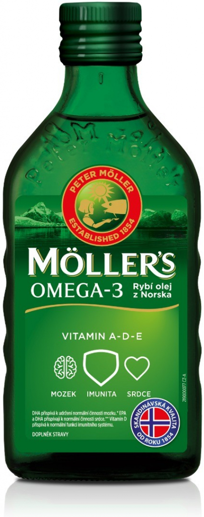Möller\'s Omega 3 rybí olej citrón 250 ml