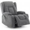 Relaxačné polohovacie kreslo, antracitová látka Relaxačné polohovacie kreslo, antracitová látka