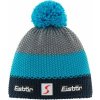 Eisbär Zimná čiapka Star kids Pompon Black/Azur/Grey Eisbär Zimná čiapka Star kids Pompon Black/Azur/Grey