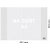 JUNIOR Obal na zošit A4 PP 432x304mm hrubý transparentný
