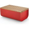 Dizajnový chlebník Mattina od Alessi červená Červená Dizajnový chlebník Mattina od Alessi červená Červená