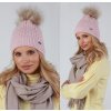 Fashionweek Dámska zimná čiapka s brmbolcom JENOT ZIZI-P15 Farba: Ružový, Veľkosť: Universal Fashionweek Dámska zimná čiapka s brmbolcom JENOT ZIZI-P15 Farba: Ružový, Veľkosť: Universal