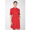 Dámske zdravotnícke šaty so stojačikom M-141TK, červená (Zdravotnícke oblečenie) Dámske zdravotnícke šaty so stojačikom M-141TK, červená (Zdravotnícke oblečenie)
