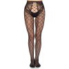 Leg Avenue Net Tights with Crotchless Panty 1966 Black