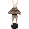 Decorative Figurine Rabbit 50x63x107 Cm Beige Red Plastic - 50*63*107 cm - Clayre & Eef