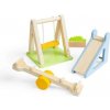 Bigjigs Toys Dřevěný nábytek do domečku pro panenky Venkovní hřiště