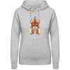 AWDis Hoodie Mikina - Dizajn Pivný Viking - Šedivá sivá - M - Dámske AWDis Hoodie Mikina - Dizajn Pivný Viking - Šedivá sivá - M - Dámske