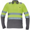 Cerva Leon Pánska HI-VIS polokošeľa žltá/sivá 4XL