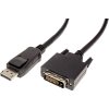 Value DisplayPort prepojovací kábel Konektor DisplayPort, DVI-D 24+1pol. Zástrčka 5.00 m čierna 11.99.5612 tienený Kábel DisplayPort; 11.99.5612 Value DisplayPort prepojovací kábel Konektor DisplayPort, DVI-D 24+1pol. Zástrčka 5.00 m čierna 11.99.5612 tienený Kábel DisplayPort; 11.99.5612