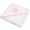 Detská froté osuška s výšivkou a kapuckou New Baby 80x80 biela sloník Detská froté osuška s výšivkou a kapuckou New Baby 80x80 biela sloník