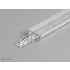 STRONG StrongLumio krycia lišta F k LED profilom 14 naklápavacia priesvitná 2000mm STRONG StrongLumio krycia lišta F k LED profilom 14 naklápavacia priesvitná 2000mm
