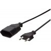 Predlžovací prívodný kábel LogiLink CP124 Euro CEE 7/16 čierny 3m (CP124) Predlžovací prívodný kábel LogiLink CP124 Euro CEE 7/16 čierny 3m (CP124)