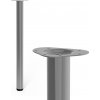 Walteco Nábytková noha guľatá, priemer 60mm, výška 800mm, sivá , 50343 Walteco Nábytková noha guľatá, priemer 60mm, výška 800mm, sivá , 50343