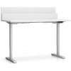 PLAN Výškovo nastaviteľný stôl SINGLE LAYERS, 160x80 cm, 2 motory, s prepážkami, biela PLAN Výškovo nastaviteľný stôl SINGLE LAYERS, 160x80 cm, 2 motory, s prepážkami, biela