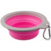 Miska Dog Fantasy cestovná skladacia ružová 15x5cm Miska Dog Fantasy cestovná skladacia ružová 15x5cm