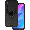 TopQ Ultra odolný Huawei P Smart S čierny s prsteňom
