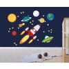 Samolepky COSMOS UFO - planéty 100x75 Samolepky COSMOS UFO - planéty 100x75