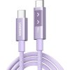 UGREEN Uno opletaný nabíjací a dátový kábel - USB-C na USB-C - 2 m - fialový 6941876262168 - možnosť vrátiť tovar ZADARMO do 30tich dní UGREEN Uno opletaný nabíjací a dátový kábel - USB-C na USB-C - 2 m - fialový 6941876262168 - možnosť vrátiť tovar ZADARMO do 30tich dní