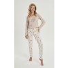 Dámske pyžamo Nell 3001/1 bavlna Homewear Béžová
