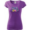 Kvetinové číslo kreslené - 50 - Dámske tričko Pure - 2XL ( Fialová ) Kvetinové číslo kreslené - 50 - Dámske tričko Pure - 2XL ( Fialová )