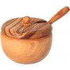 ČistéDrevo Cukornička s lyžičkou z olivového dreva ČistéDrevo Cukornička s lyžičkou z olivového dreva