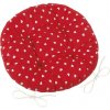 Bellatex Adela okrúhly prešívaný srdiečka červená 40 cm Bellatex Adela okrúhly prešívaný srdiečka červená 40 cm