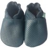 Hopi Hop kožené capáčky Barefoot dierované šedo-modré Hopi Hop kožené capáčky Barefoot dierované šedo-modré