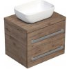 Kúpeľňová skrinka s doskou SAT Cube Way 60x53x46 cm dub Wellington matný CUBE461603DW45 Kúpeľňová skrinka s doskou SAT Cube Way 60x53x46 cm dub Wellington matný CUBE461603DW45