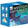Wellion SAFETYLANCETS 23G bezpečnostná lanceta 2,2 mm sterilná, jednorazová 100ks Wellion SAFETYLANCETS 23G bezpečnostná lanceta 2,2 mm sterilná, jednorazová 100ks