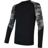 Sensor Merino Impress Čierna/honeycomb pánske funkčné tričko - M Sensor Merino Impress Čierna/honeycomb pánske funkčné tričko - M