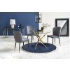 Halmar RAYMOND stôl, doska - transparent, nohy - zlaté Halmar RAYMOND stôl, doska - transparent, nohy - zlaté