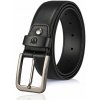 Bullcaptain pánsky kožený opasok Almut čierny