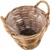 Ratanový hnedý košík okrúhleho tvaru s plastovou vložkou ako kvetináčom 20 x 20 cm 40840 Ratanový hnedý košík okrúhleho tvaru s plastovou vložkou ako kvetináčom 20 x 20 cm 40840