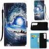 Peňaženkové 3D puzdro DRAWING na Samsung Galaxy S23 5G – Vlny a slnko Peňaženkové 3D puzdro DRAWING na Samsung Galaxy S23 5G – Vlny a slnko