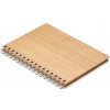BRAM Bambusový zápisník, hnedá BRAM Bambusový zápisník, hnedá