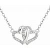 Evolution Group Strieborný náhrdelník so zirkónom biele srdce 12006.1 Evolution Group Strieborný náhrdelník so zirkónom biele srdce 12006.1